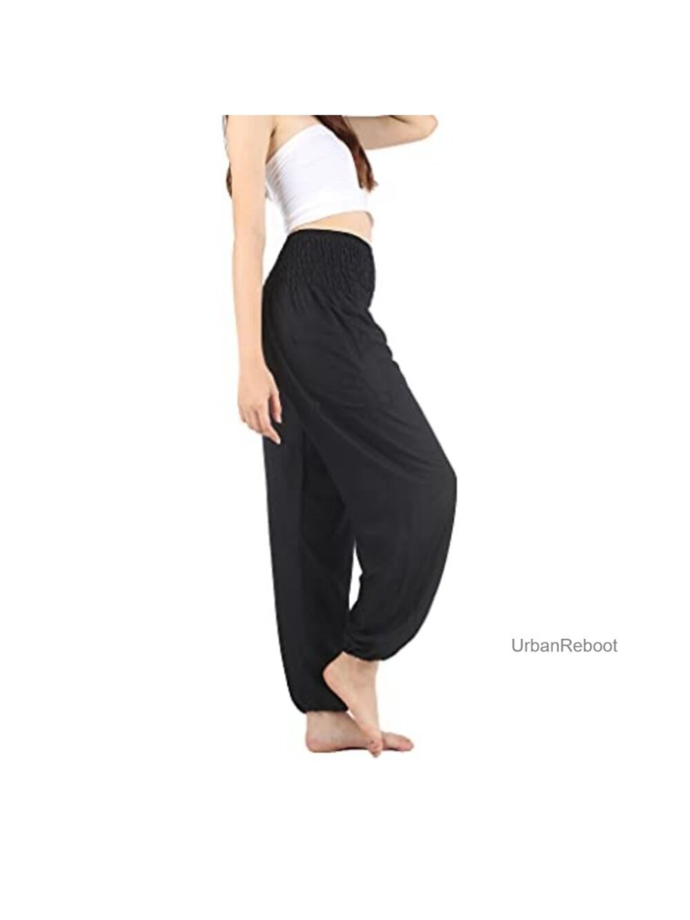 Flowy Harem Pants with Pockets Women Yoga Travel Palazzo Boho